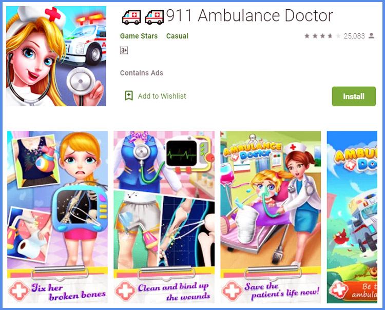 Ambulance Doctor Game Dokter Rumah Sakit