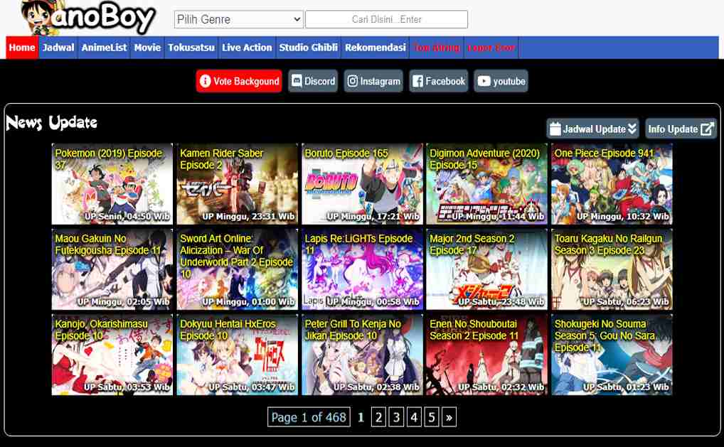 Anoboy Situs Nonton Anime Sub Indo Terbaik