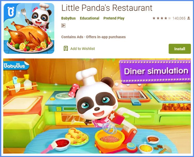 Little Pandas Restaurant Game Masak Untuk Anak Terbaik Android