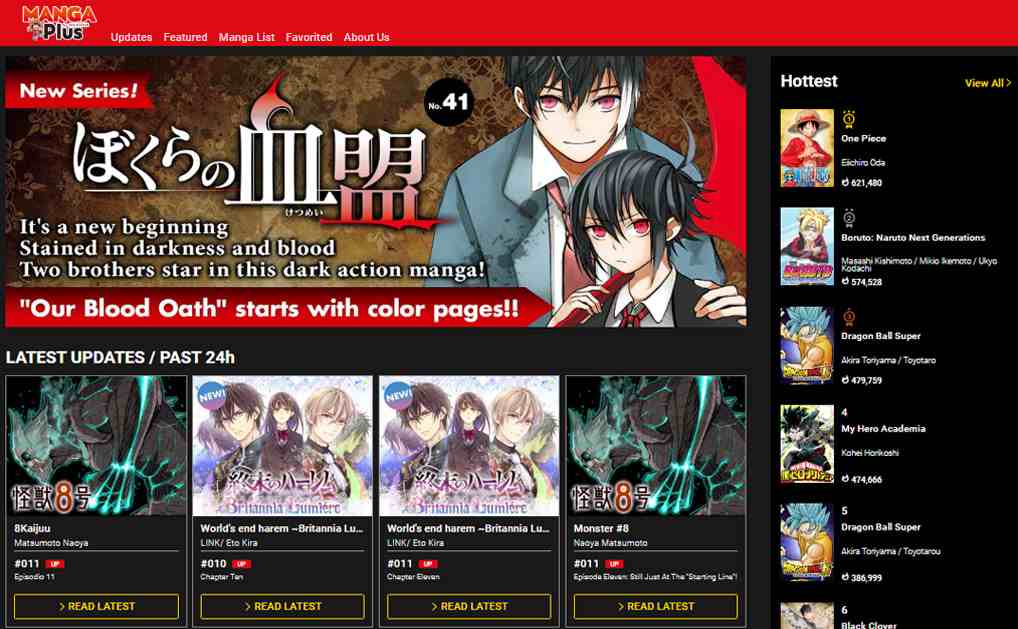 Mangaplus Website Baca Manga Terbaik 2020