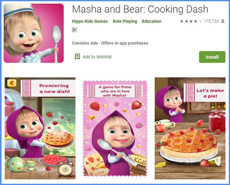 Masha And Bear Game Memasak Terbaik Android