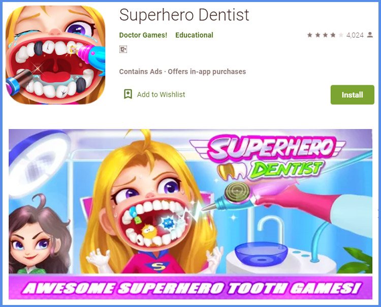 Superhero Dentist Game Dokter Gigi